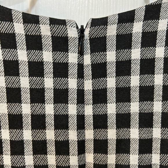 Ann Taylor Gingham Ruffle Hem Dress NWT Sleeveless Classy Knee Length Women Sz 6 - Picture 4 of 11